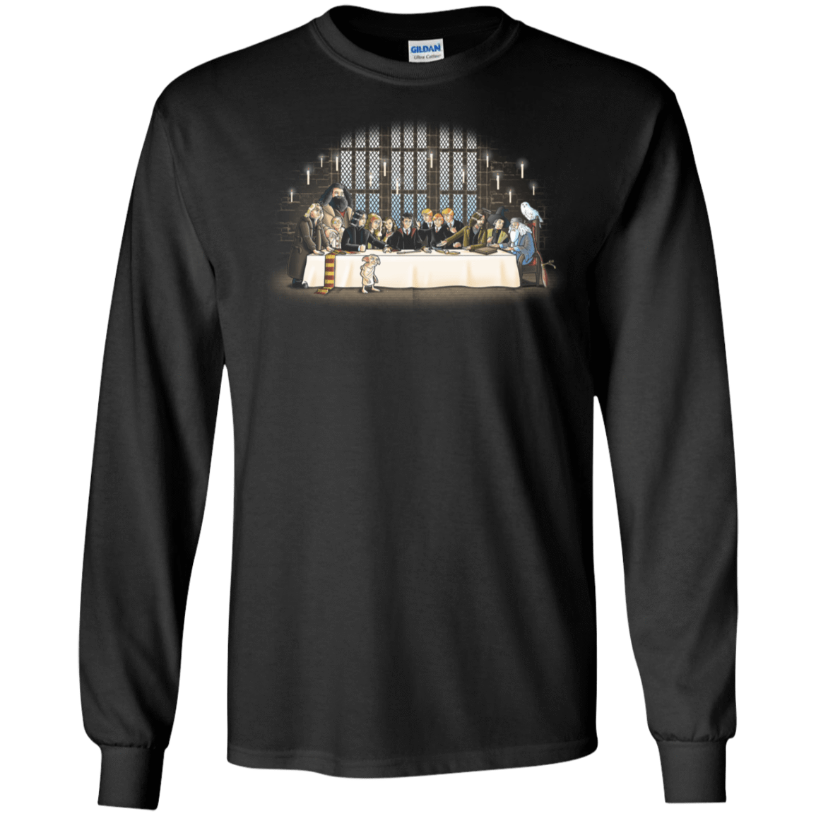 T-Shirts Black / S Great Hall Dinner Men's Long Sleeve T-Shirt