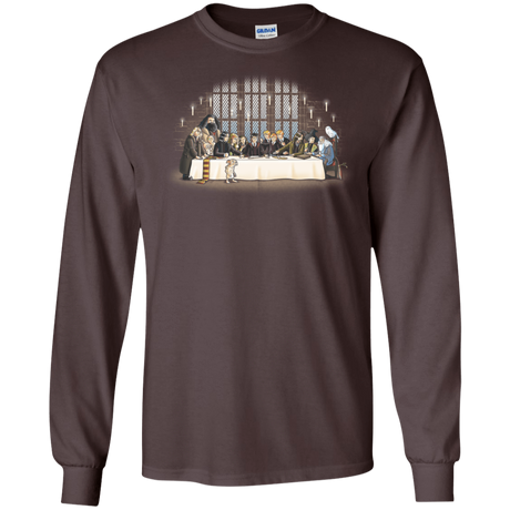 T-Shirts Dark Chocolate / S Great Hall Dinner Men's Long Sleeve T-Shirt