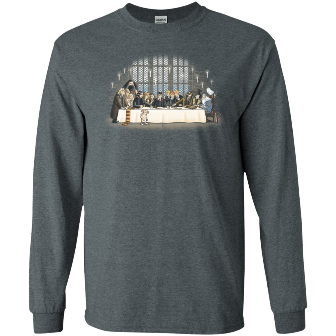 T-Shirts Dark Heather / S Great Hall Dinner Men's Long Sleeve T-Shirt