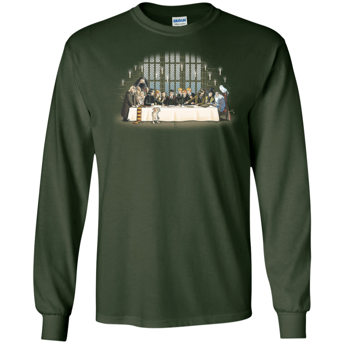 T-Shirts Forest Green / S Great Hall Dinner Men's Long Sleeve T-Shirt