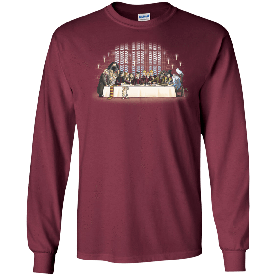 T-Shirts Maroon / S Great Hall Dinner Men's Long Sleeve T-Shirt