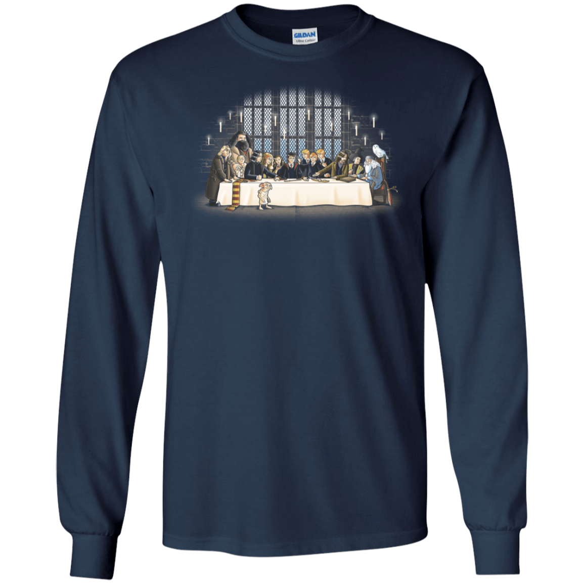 T-Shirts Navy / S Great Hall Dinner Men's Long Sleeve T-Shirt