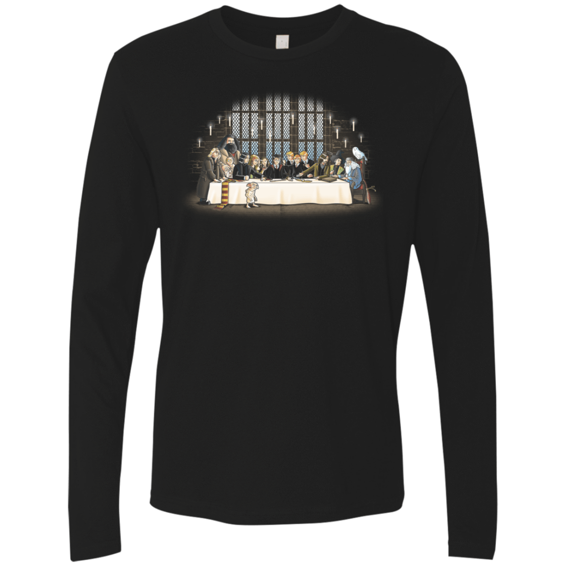 T-Shirts Black / S Great Hall Dinner Men's Premium Long Sleeve