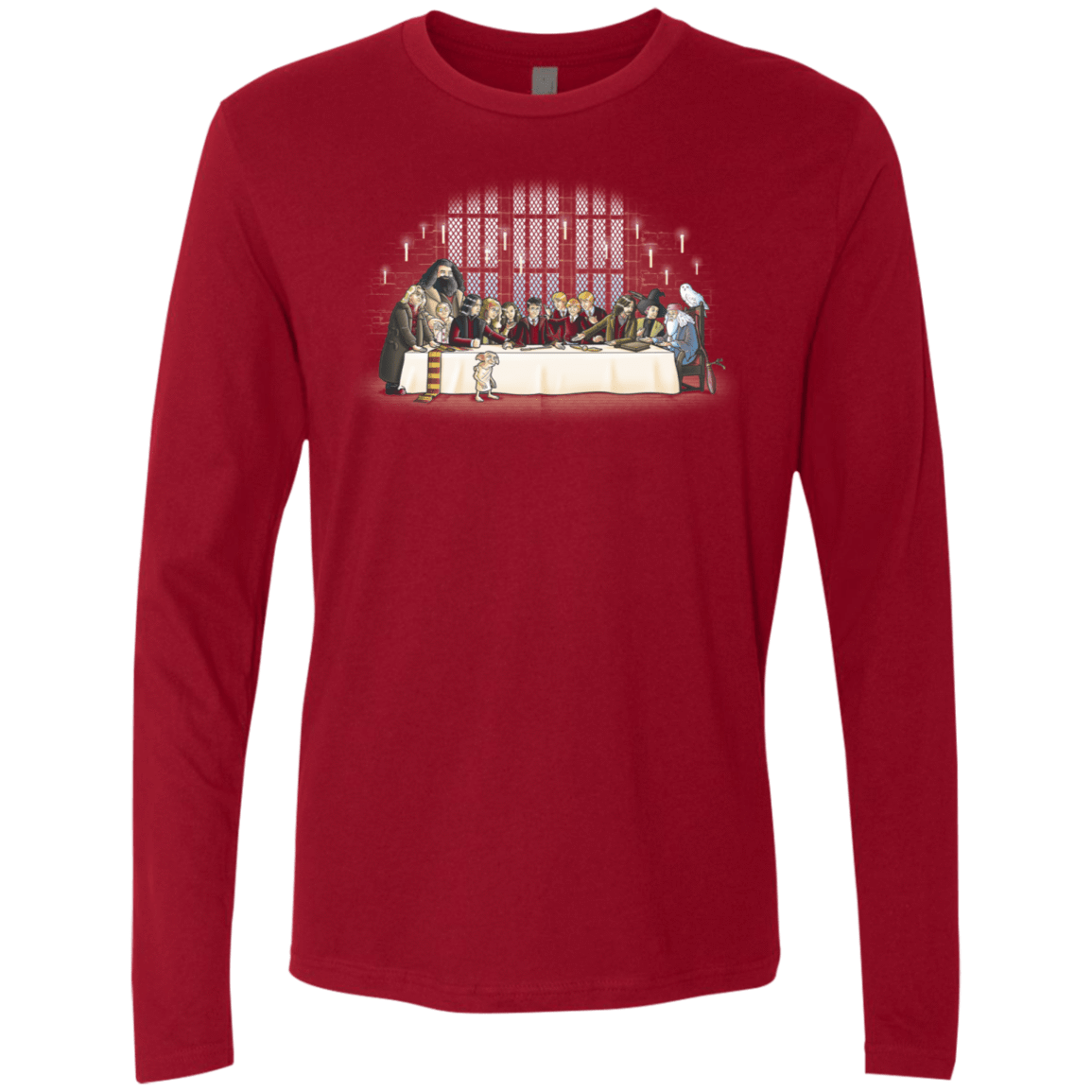 T-Shirts Cardinal / S Great Hall Dinner Men's Premium Long Sleeve