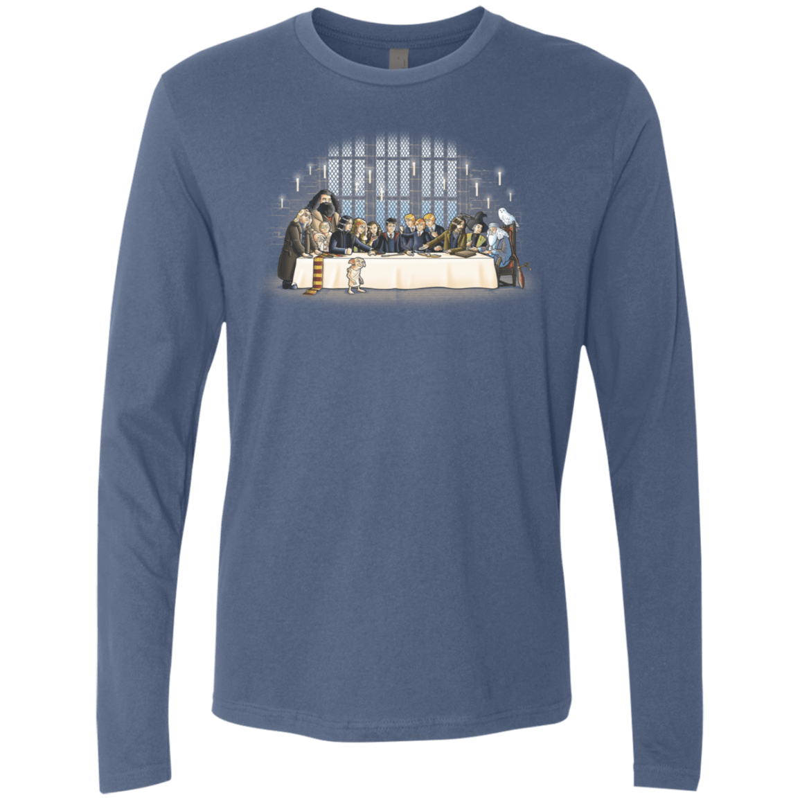 T-Shirts Indigo / S Great Hall Dinner Men's Premium Long Sleeve