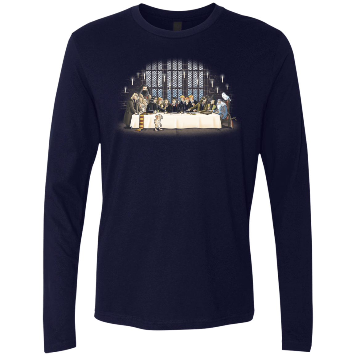 T-Shirts Midnight Navy / S Great Hall Dinner Men's Premium Long Sleeve