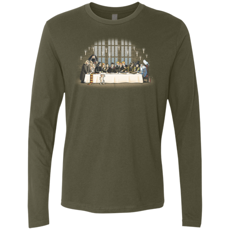 T-Shirts Military Green / S Great Hall Dinner Men's Premium Long Sleeve