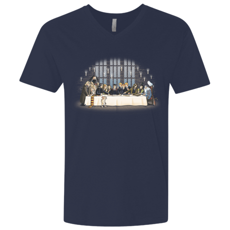 T-Shirts Midnight Navy / X-Small Great Hall Dinner Men's Premium V-Neck