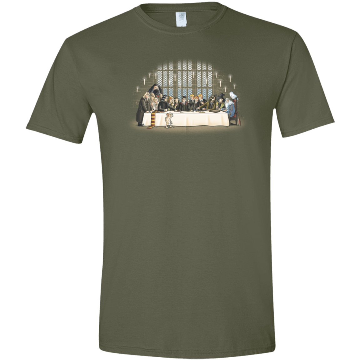 T-Shirts Military Green / S Great Hall Dinner Men's Semi-Fitted Softstyle