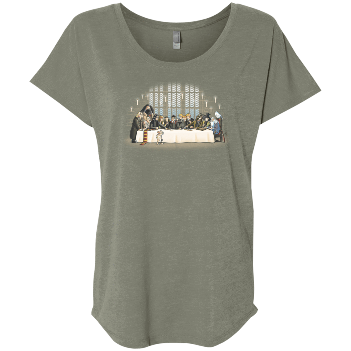 T-Shirts Venetian Grey / X-Small Great Hall Dinner Triblend Dolman Sleeve