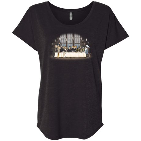 T-Shirts Vintage Black / X-Small Great Hall Dinner Triblend Dolman Sleeve