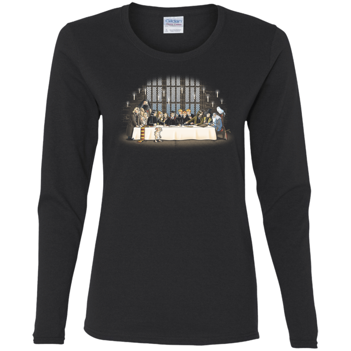 T-Shirts Black / S Great Hall Dinner Women's Long Sleeve T-Shirt