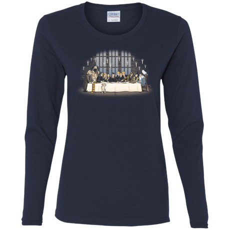 T-Shirts Navy / S Great Hall Dinner Women's Long Sleeve T-Shirt