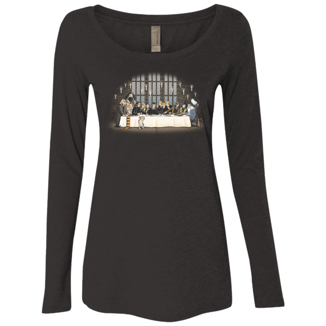 T-Shirts Vintage Black / S Great Hall Dinner Women's Triblend Long Sleeve Shirt