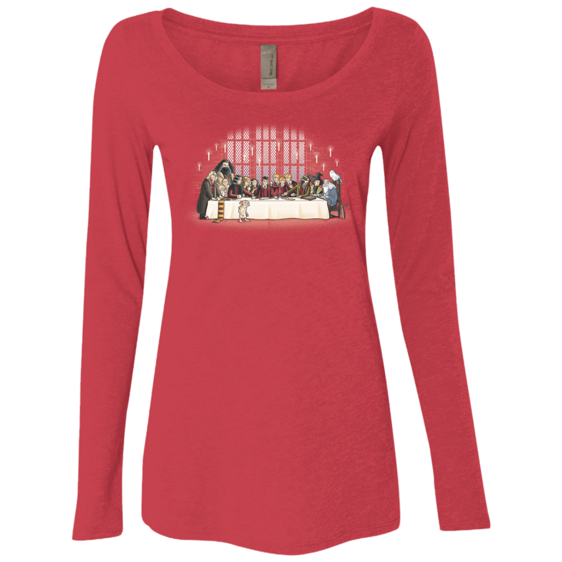 T-Shirts Vintage Red / S Great Hall Dinner Women's Triblend Long Sleeve Shirt