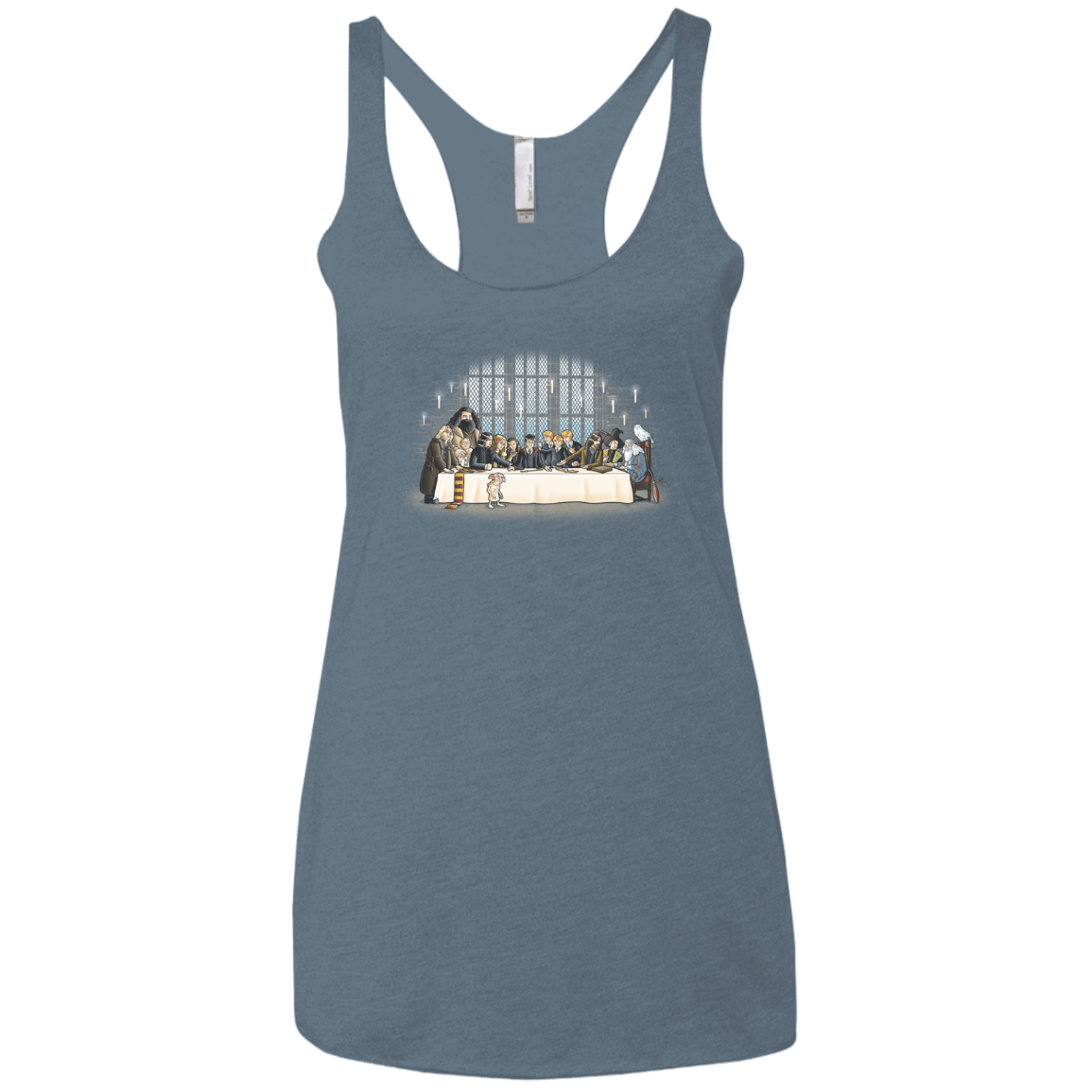 T-Shirts Indigo / X-Small Great Hall Dinner Women's Triblend Racerback Tank