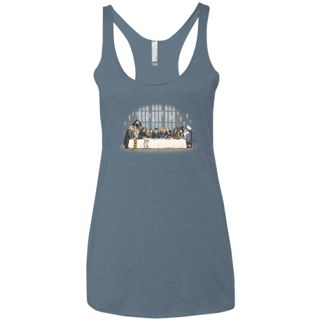 T-Shirts Indigo / X-Small Great Hall Dinner Women's Triblend Racerback Tank