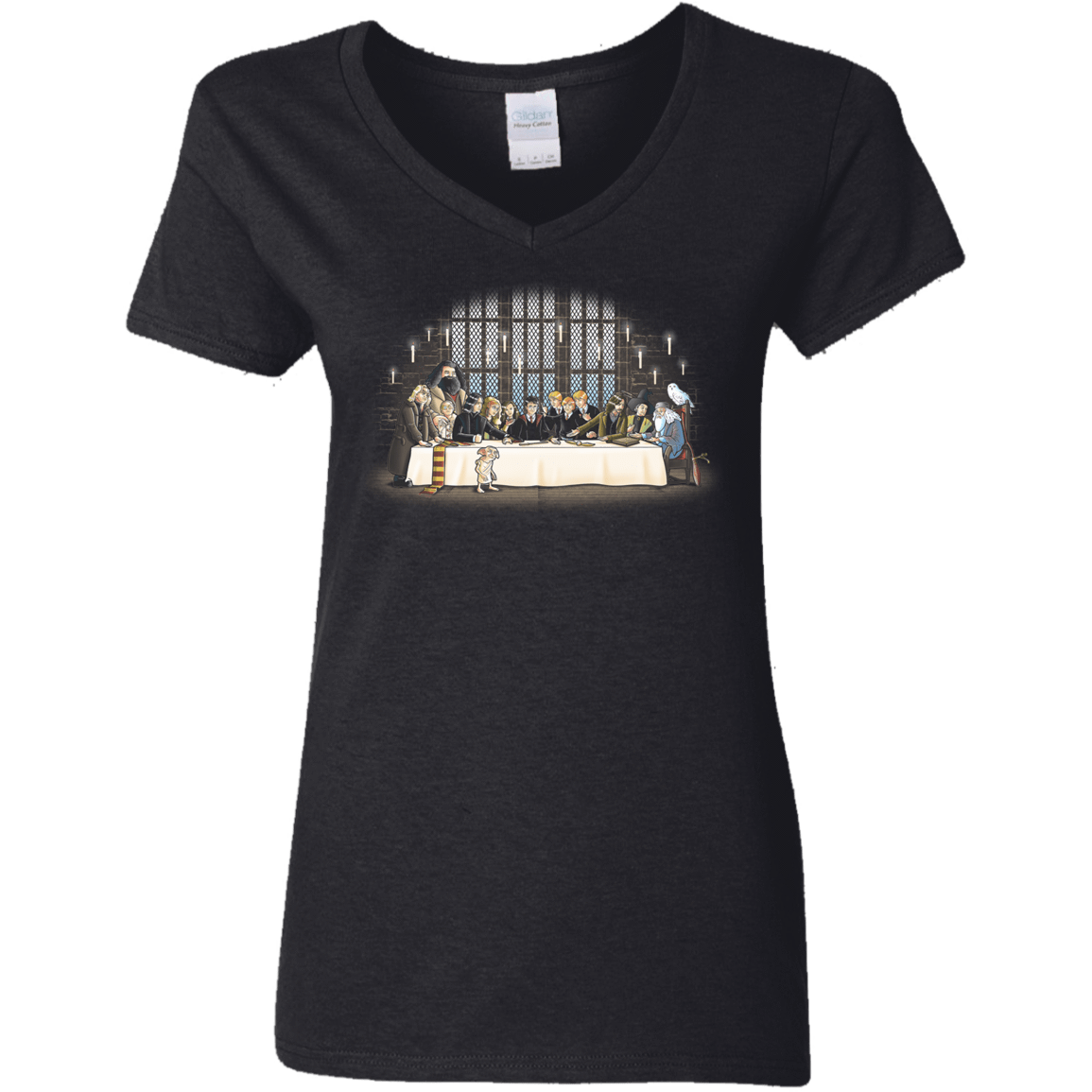 T-Shirts Black / S Great Hall Dinner Women's V-Neck T-Shirt