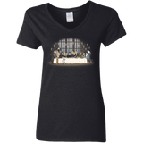 T-Shirts Black / S Great Hall Dinner Women's V-Neck T-Shirt