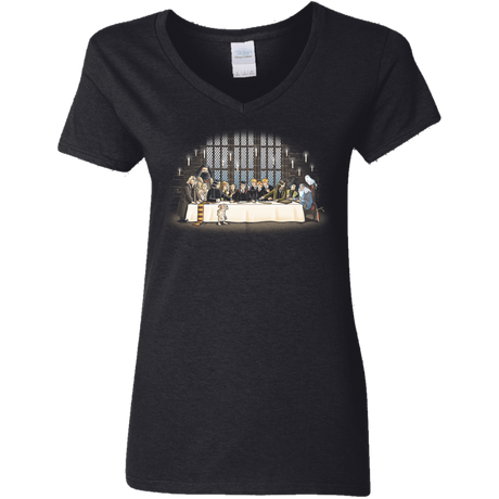 T-Shirts Black / S Great Hall Dinner Women's V-Neck T-Shirt