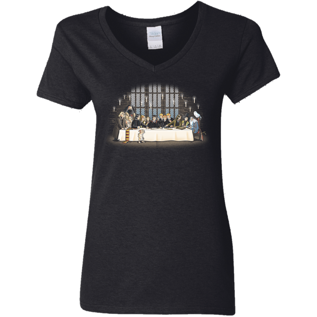 T-Shirts Black / S Great Hall Dinner Women's V-Neck T-Shirt