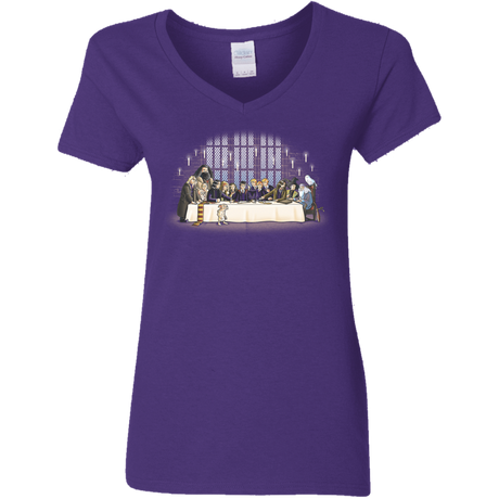 T-Shirts Purple / S Great Hall Dinner Women's V-Neck T-Shirt