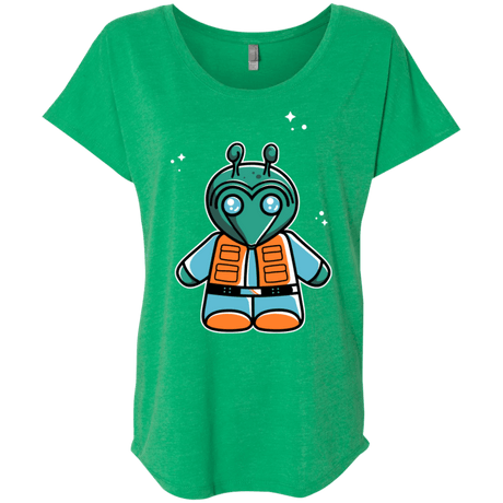 T-Shirts Envy / X-Small Greedo Cute Triblend Dolman Sleeve