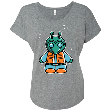 T-Shirts Premium Heather / X-Small Greedo Cute Triblend Dolman Sleeve