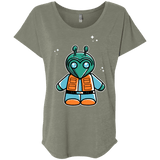 T-Shirts Venetian Grey / X-Small Greedo Cute Triblend Dolman Sleeve