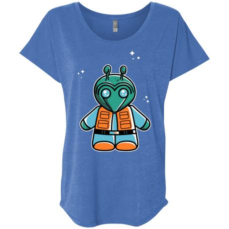 T-Shirts Vintage Royal / X-Small Greedo Cute Triblend Dolman Sleeve