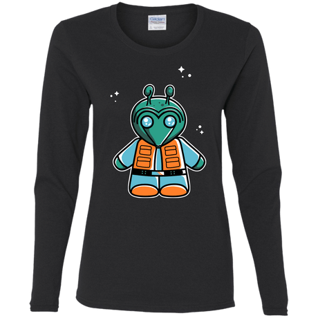 T-Shirts Black / S Greedo Cute Women's Long Sleeve T-Shirt