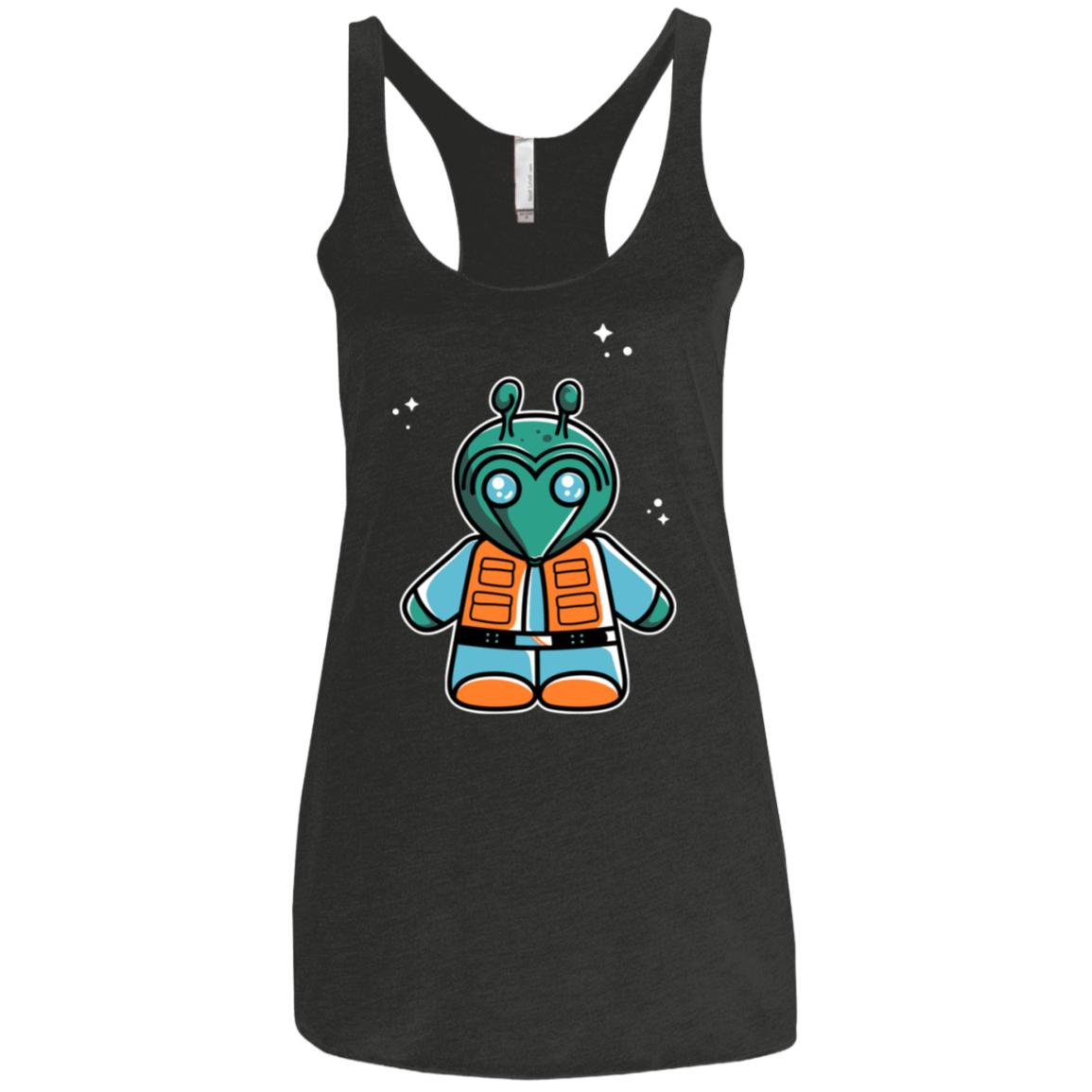 T-Shirts Vintage Black / X-Small Greedo Cute Women's Triblend Racerback Tank