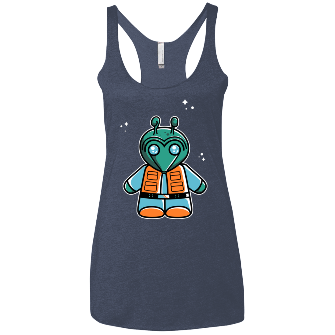 T-Shirts Vintage Navy / X-Small Greedo Cute Women's Triblend Racerback Tank