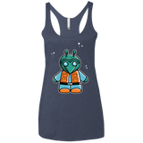 T-Shirts Vintage Navy / X-Small Greedo Cute Women's Triblend Racerback Tank