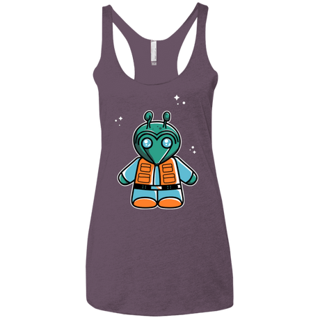 T-Shirts Vintage Purple / X-Small Greedo Cute Women's Triblend Racerback Tank