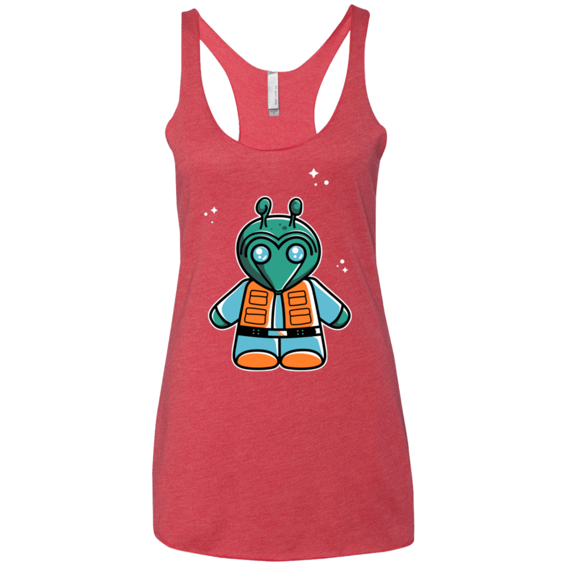 T-Shirts Vintage Red / X-Small Greedo Cute Women's Triblend Racerback Tank