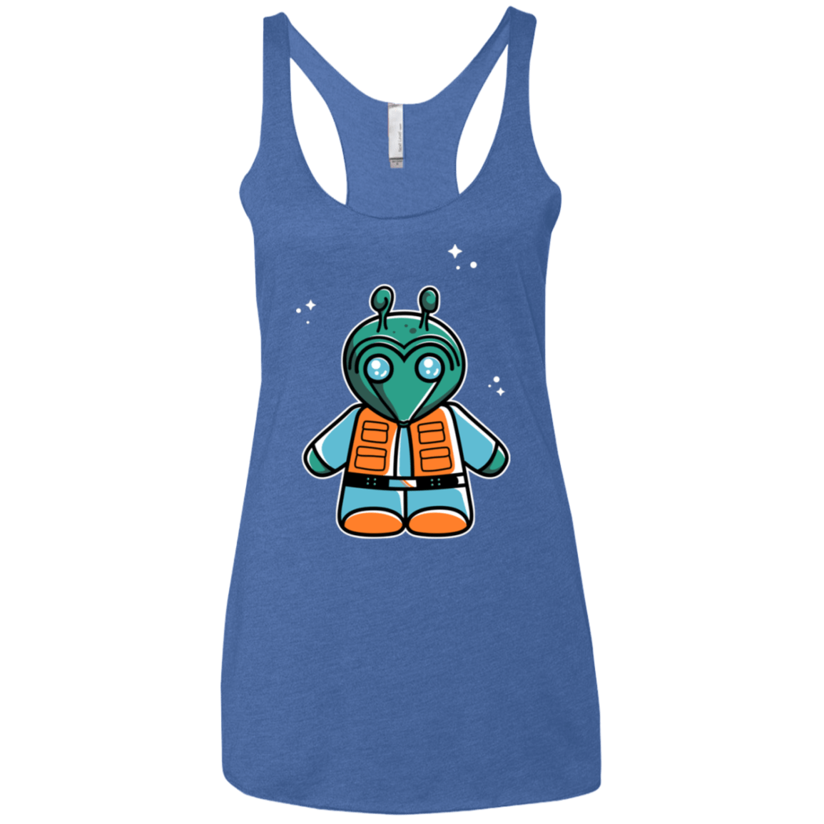 T-Shirts Vintage Royal / X-Small Greedo Cute Women's Triblend Racerback Tank