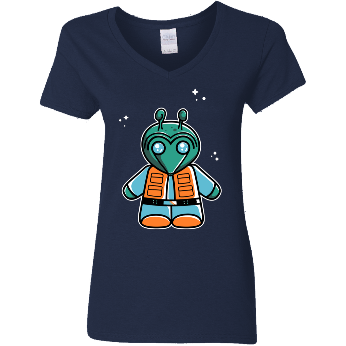 T-Shirts Navy / S Greedo Cute Women's V-Neck T-Shirt