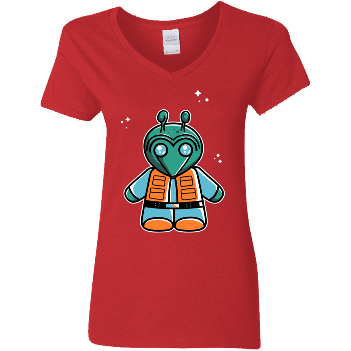 T-Shirts Red / S Greedo Cute Women's V-Neck T-Shirt