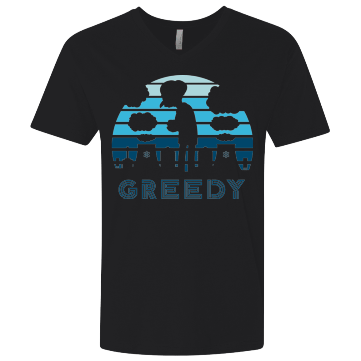 Greedy Sun Set Men's Premium V-Neck
