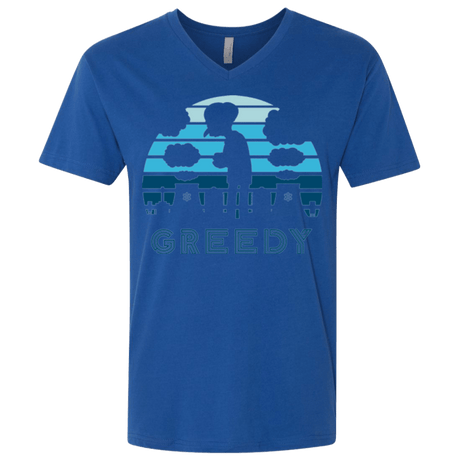 Greedy Sun Set Men's Premium V-Neck