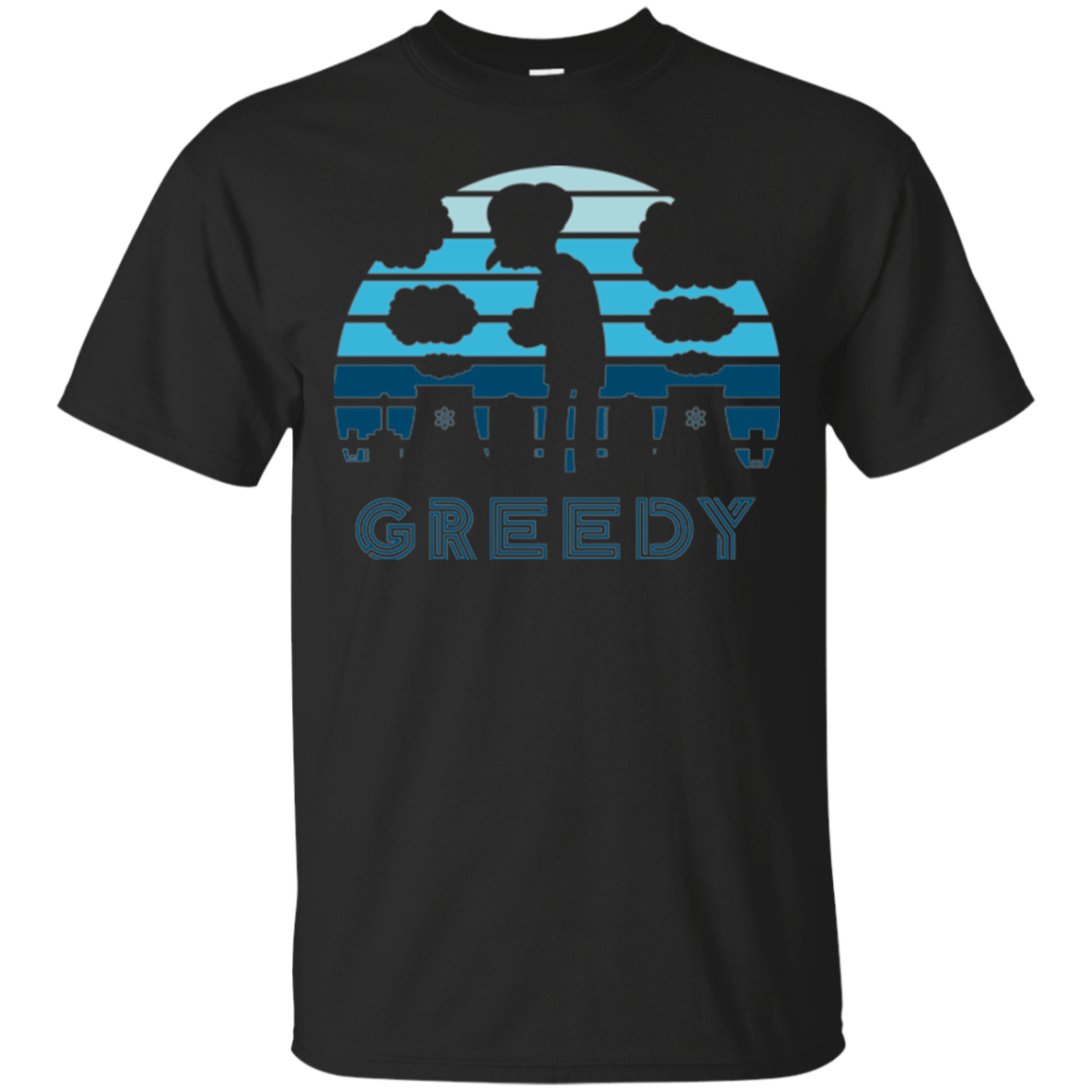 T-Shirts Black / Small Greedy Sun Set T-Shirt