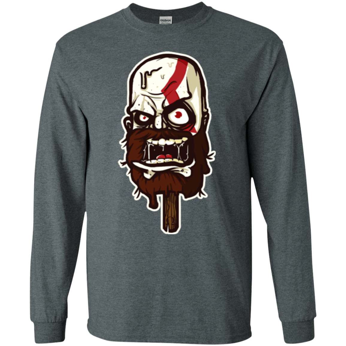 T-Shirts Dark Heather / S Greek Ice Cream Men's Long Sleeve T-Shirt