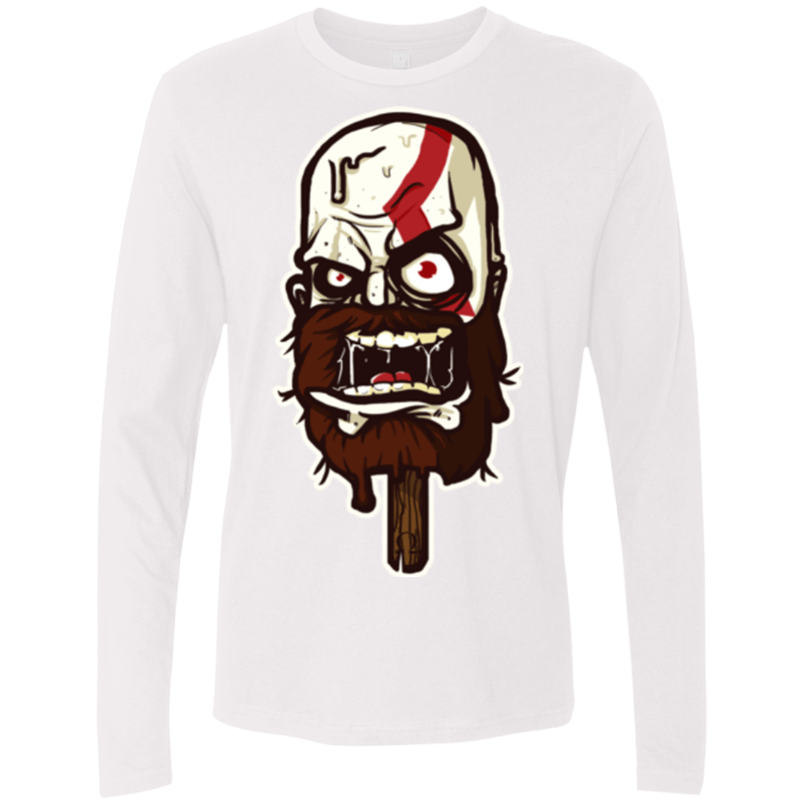 T-Shirts White / S Greek Ice Cream Men's Premium Long Sleeve