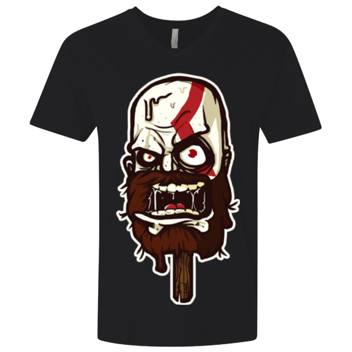 T-Shirts Black / X-Small Greek Ice Cream Men's Premium V-Neck