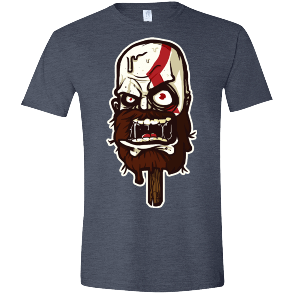 T-Shirts Heather Navy / S Greek Ice Cream Men's Semi-Fitted Softstyle