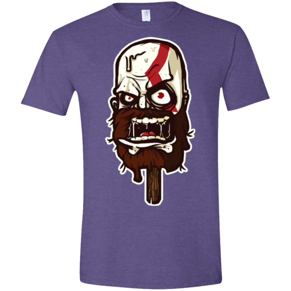 T-Shirts Heather Purple / S Greek Ice Cream Men's Semi-Fitted Softstyle