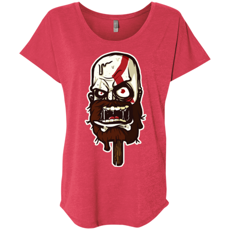 T-Shirts Vintage Red / X-Small Greek Ice Cream Triblend Dolman Sleeve