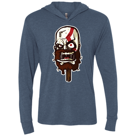 T-Shirts Indigo / X-Small Greek Ice Cream Triblend Long Sleeve Hoodie Tee