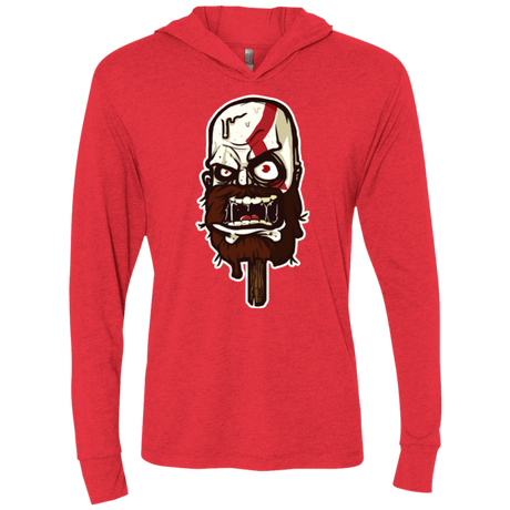 T-Shirts Vintage Red / X-Small Greek Ice Cream Triblend Long Sleeve Hoodie Tee